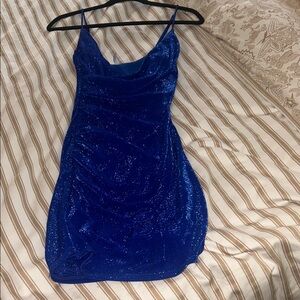 Lucy in the Sky Sparkling Blue Mini Dress